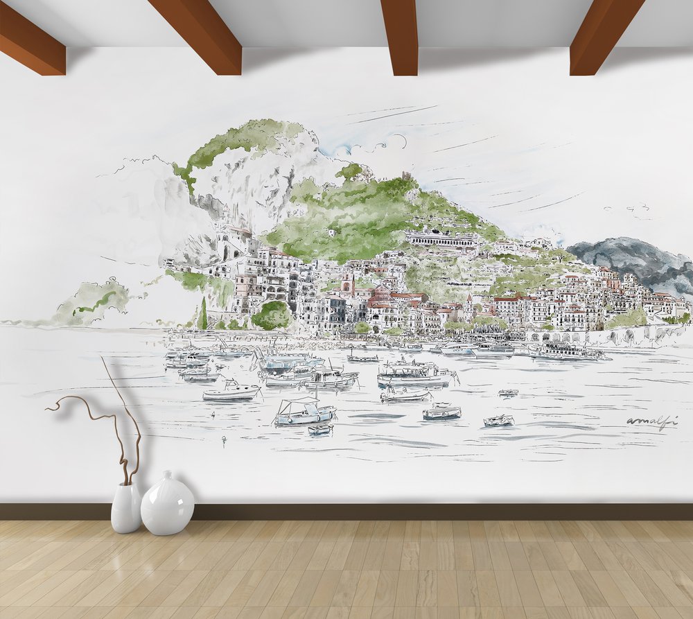 amalfi fond blanc