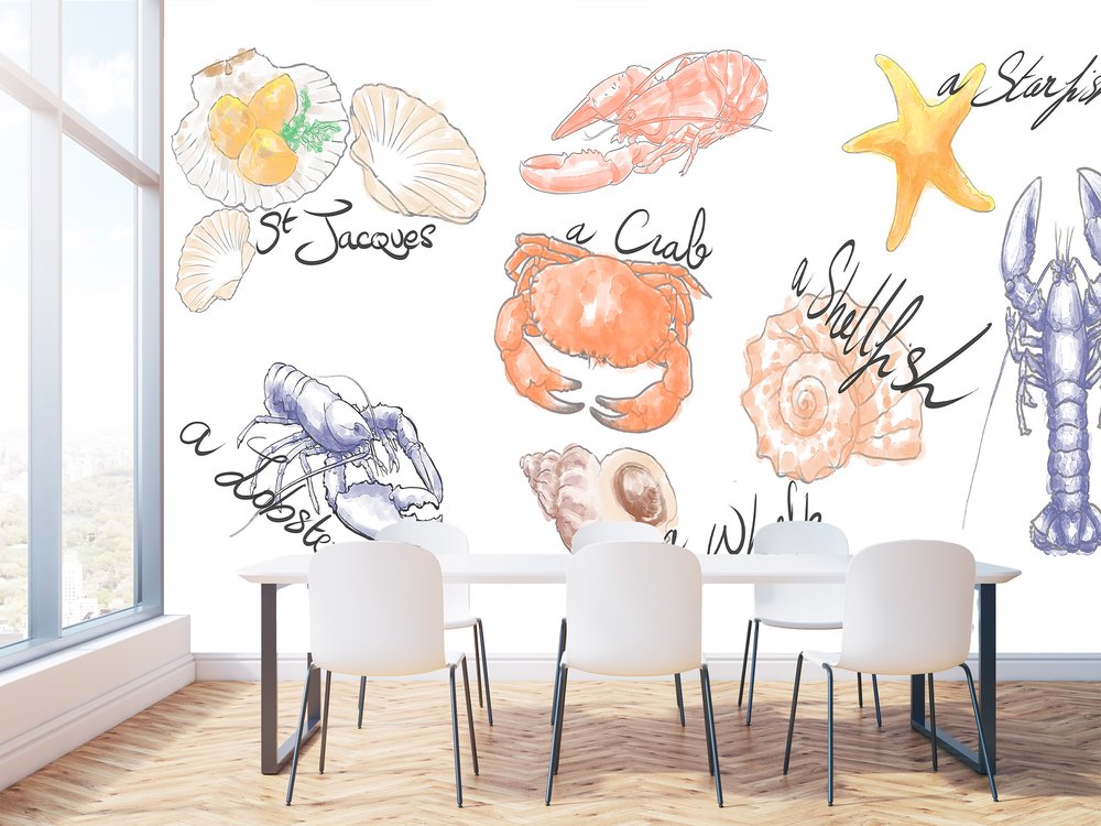 Papier peint Les petits habitants du rivage