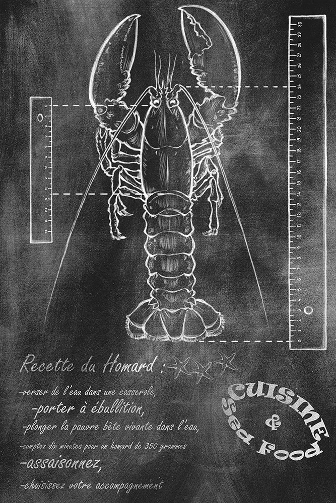 papier peint Homard mode d' emploi