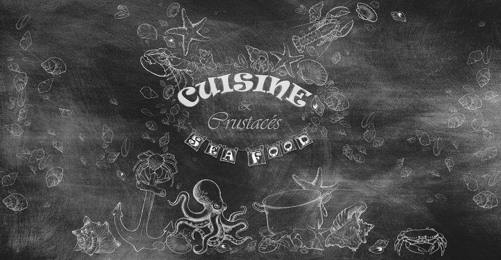 papier peint Décor sur ardoise