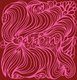 méandres 2 rose sur rouge