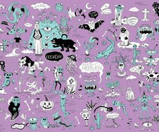 the dog has five legs sur violet