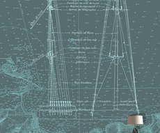 papier peint marine à voila ancienne