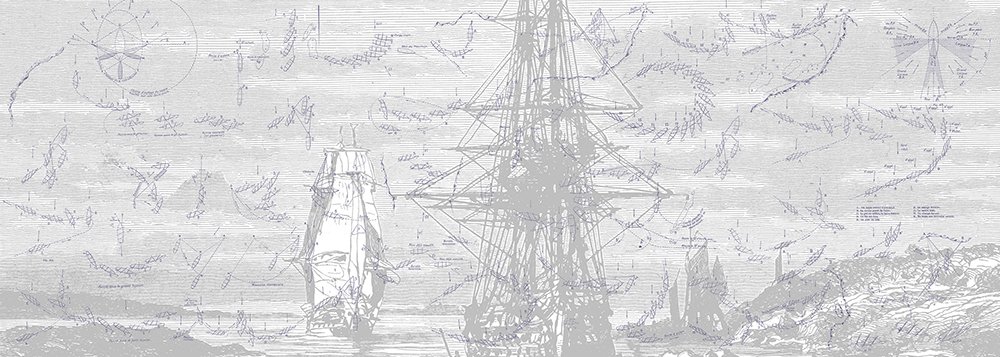 papier-peint-décrivant-les-manoeuvres_en_voilier_ancien_trois_mats