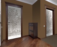 porte récolte du cacao dans un couloir