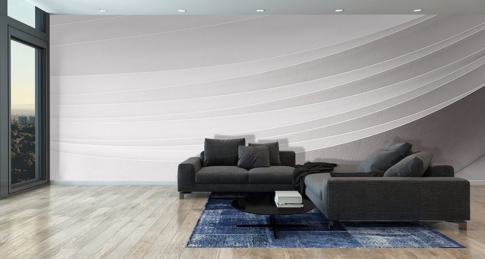 papier peint de rayures courbes presque horizontales