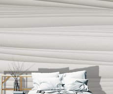 papier peint panoramique de rayures blanches et grises horizontales