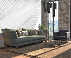 papier peint rayures grises avec une idée de mouvement ascendant