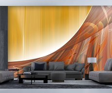 Drapé d'entrelacs orange